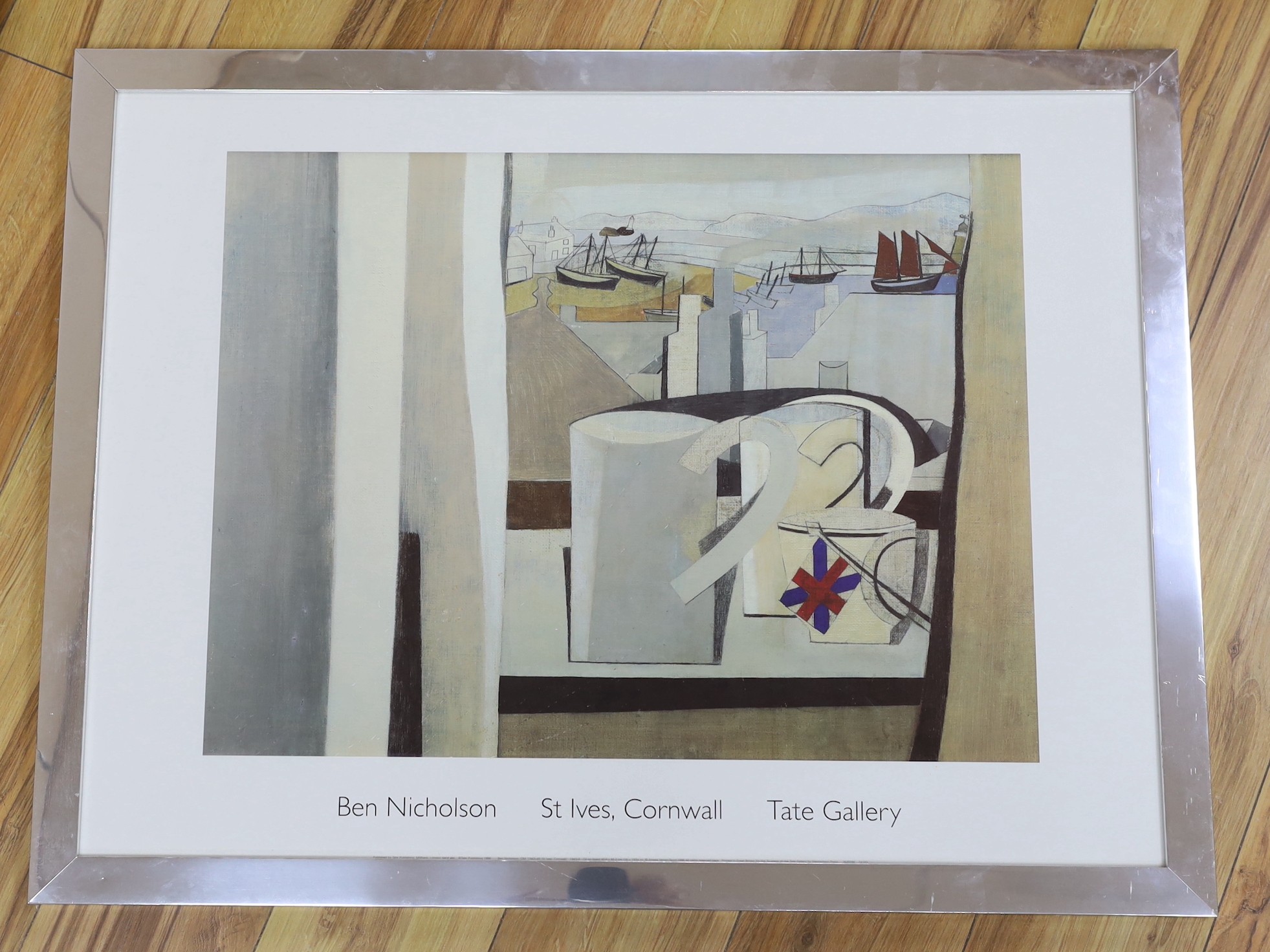 A Tate Gallery poster for Ben Nicholson, St Ives, Cornwall, 59 x 79cm